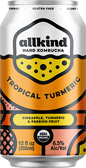 ALLKIND KOMBUCHA TROPICAL TURMERIC