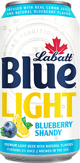 LABATT LIGHT BLUEBERRY SHANDY