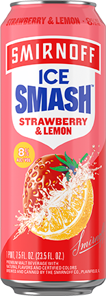 SMIRNOFF ICE SMASH STRAWBERRY + LEMON